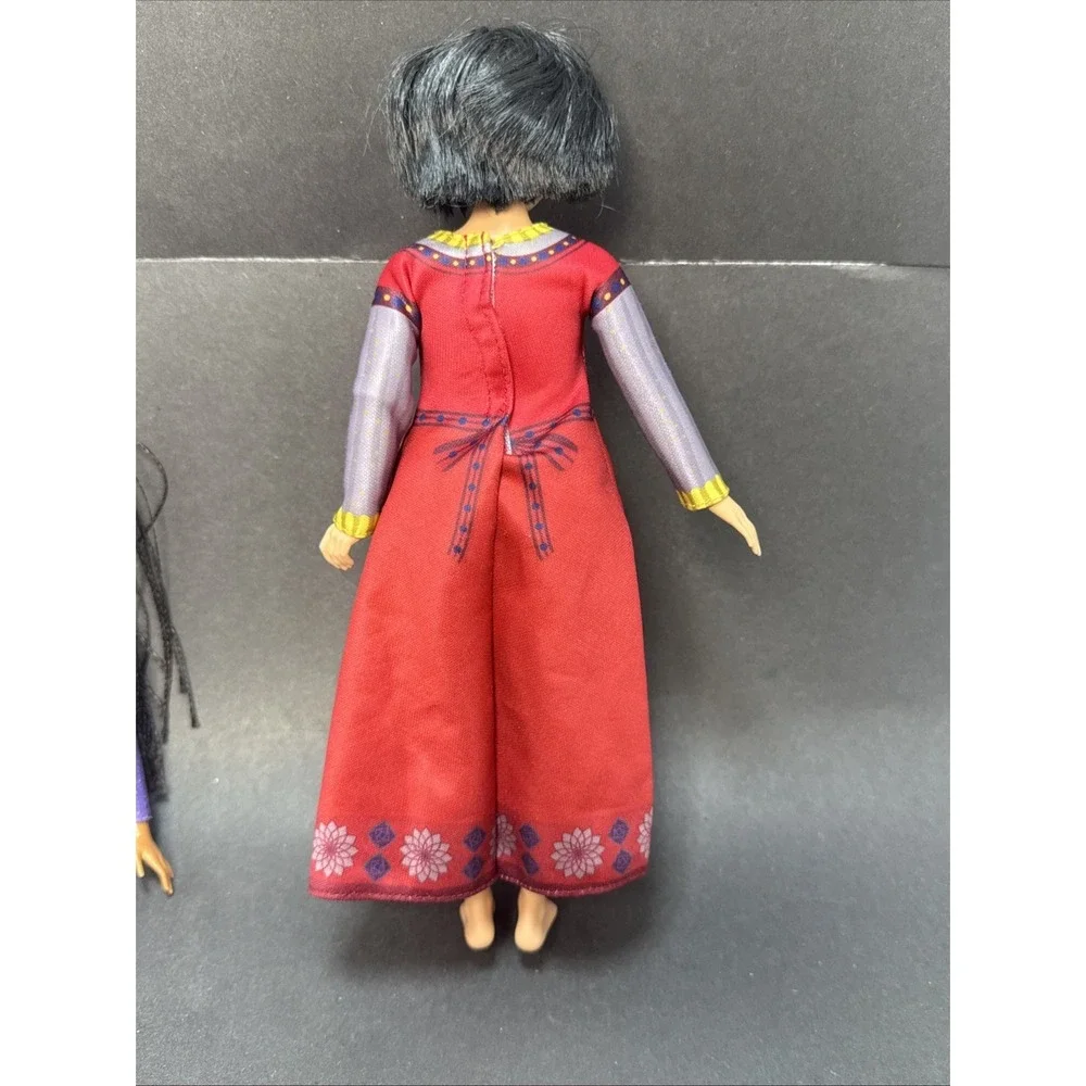 Disney Wish Dolls Asha Dahlia Queen Amaya Valentino Glow Star & Bag Lot Of 6